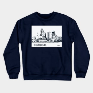 Des Moines - Iowa Crewneck Sweatshirt